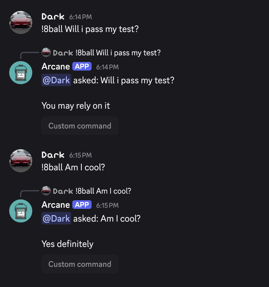 8ball command example